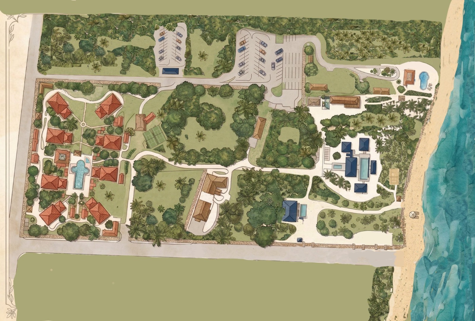 Tribal Dunes site map · Bofa Beach, Kilifi